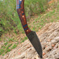 Blue Banksia Pod Thorn with Handstitched Leather Sheath