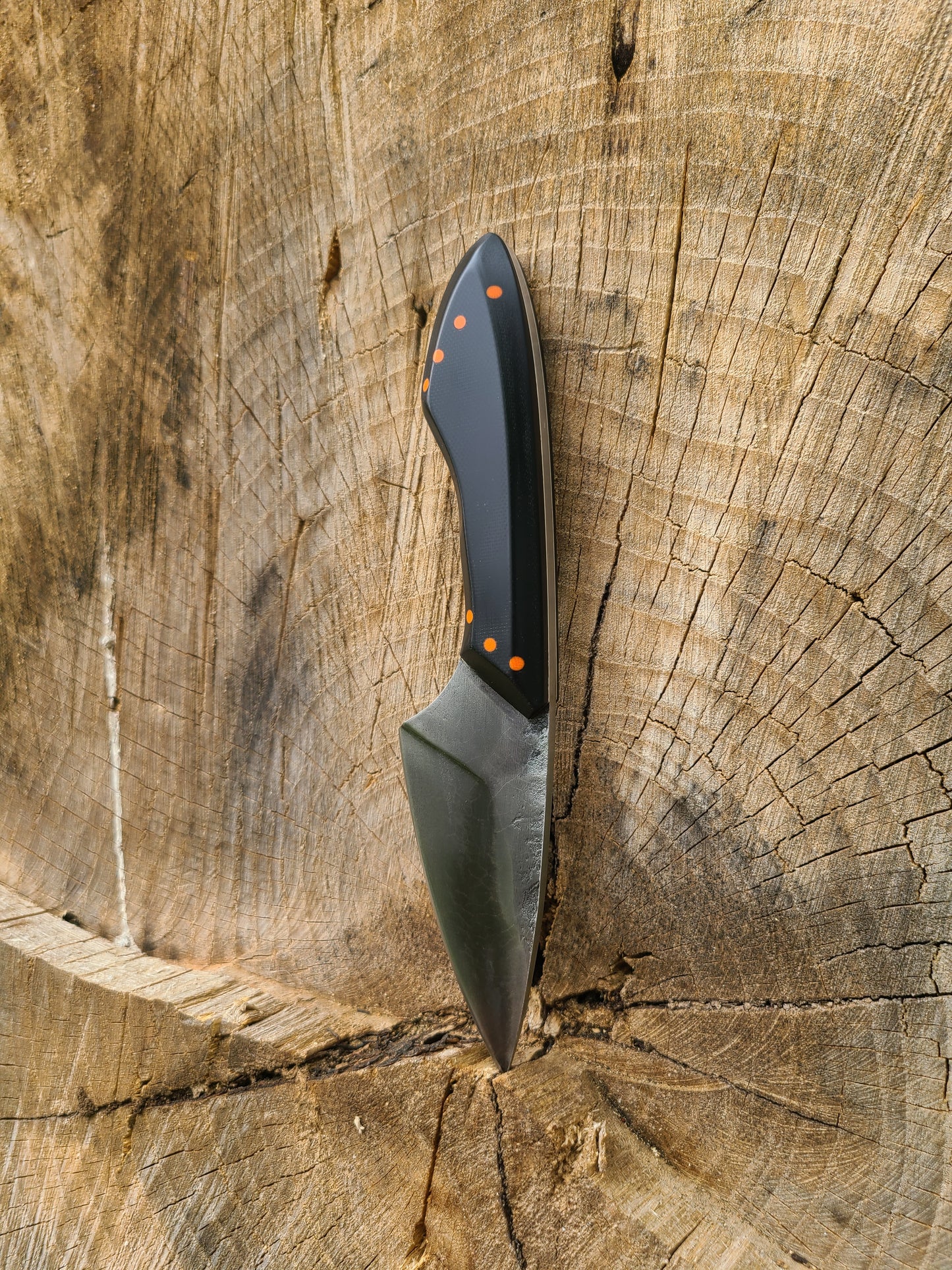 3.5" Black and Orange Jax Knife