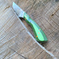 4" Green & Orange Trail Knife with Sheath