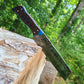 Sheepfoot Seax Hybrid with Resin Banksia Pod Handle