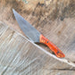 9" Forged Fixed Blade Knife with Leather Sheath