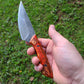 9" Forged Fixed Blade Knife with Leather Sheath