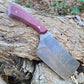 Purpleheart Handle Cleaver